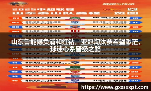 山东鲁能憾负浦和红钻，亚冠淘汰赛希望渺茫，球迷心系晋级之路
